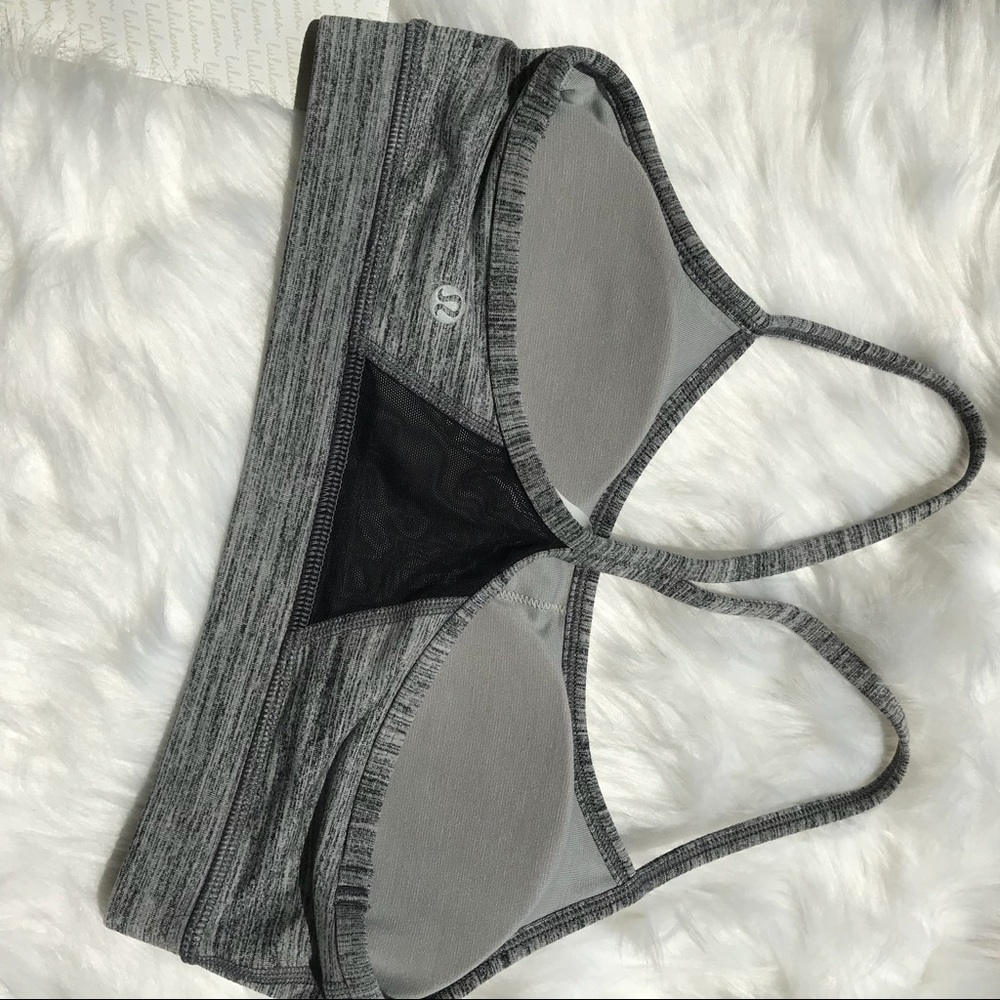 NWT LULULEMON FLOW Y BRA IV GREY space dye top - Picture 4 of 7